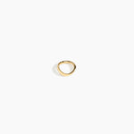 LO Collections Flat Wave Ring in Nano-Coated Brass Material