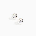 LO Collections x ALEX AND TRAHANAS Large Chifferi Hoop Earrings in Silver-Plated Brass Material
