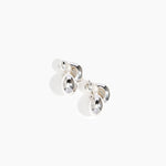 LO Collections x ALEX AND TRAHANAS Double-Linked Chifferi Hoop Earrings in Silver-Plated Brass Material