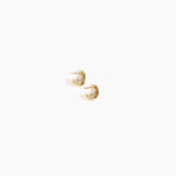 LO Collections x ALEX AND TRAHANAS Piccolo Chifferi Hoop Earrings in Nano-Coated Brass Material