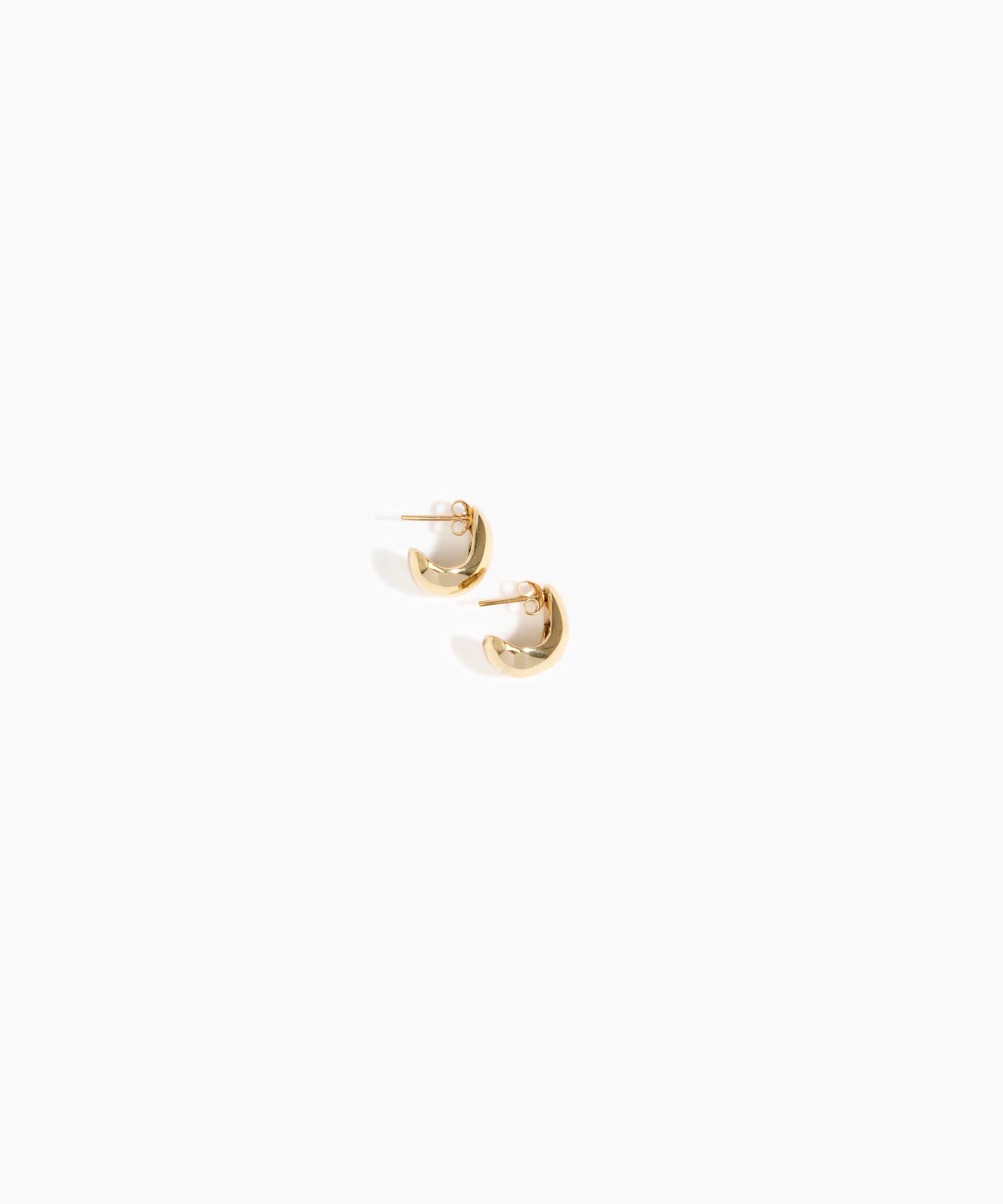 LO Collections x ALEX AND TRAHANAS Piccolo Chifferi Hoop Earrings in Nano-Coated Brass Material