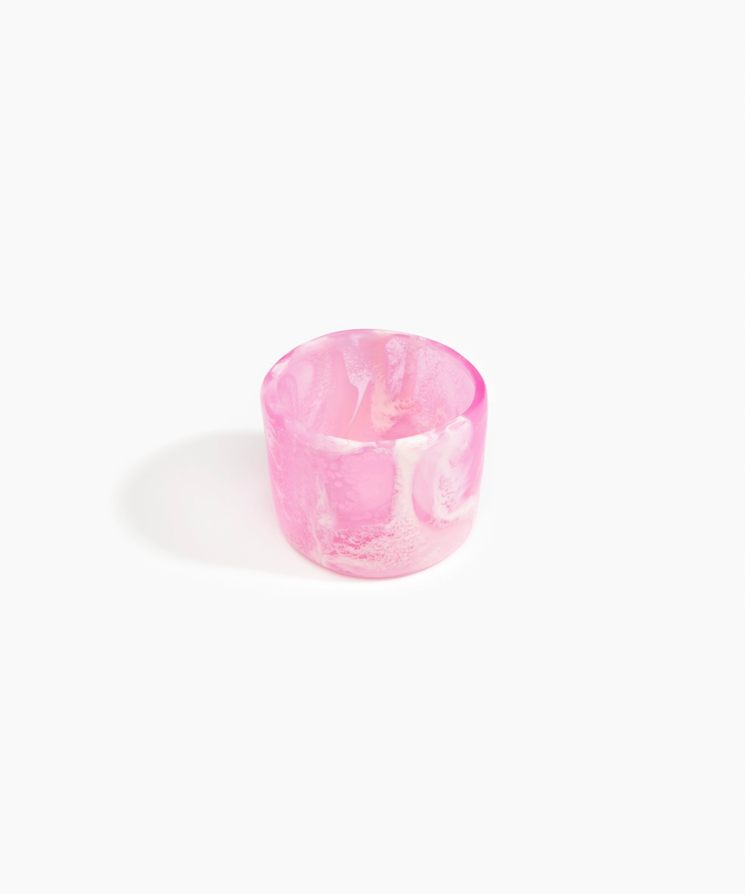 Dinosaur Designs Long Band Bangle in Shell Pink Colour resin with Regular Fit