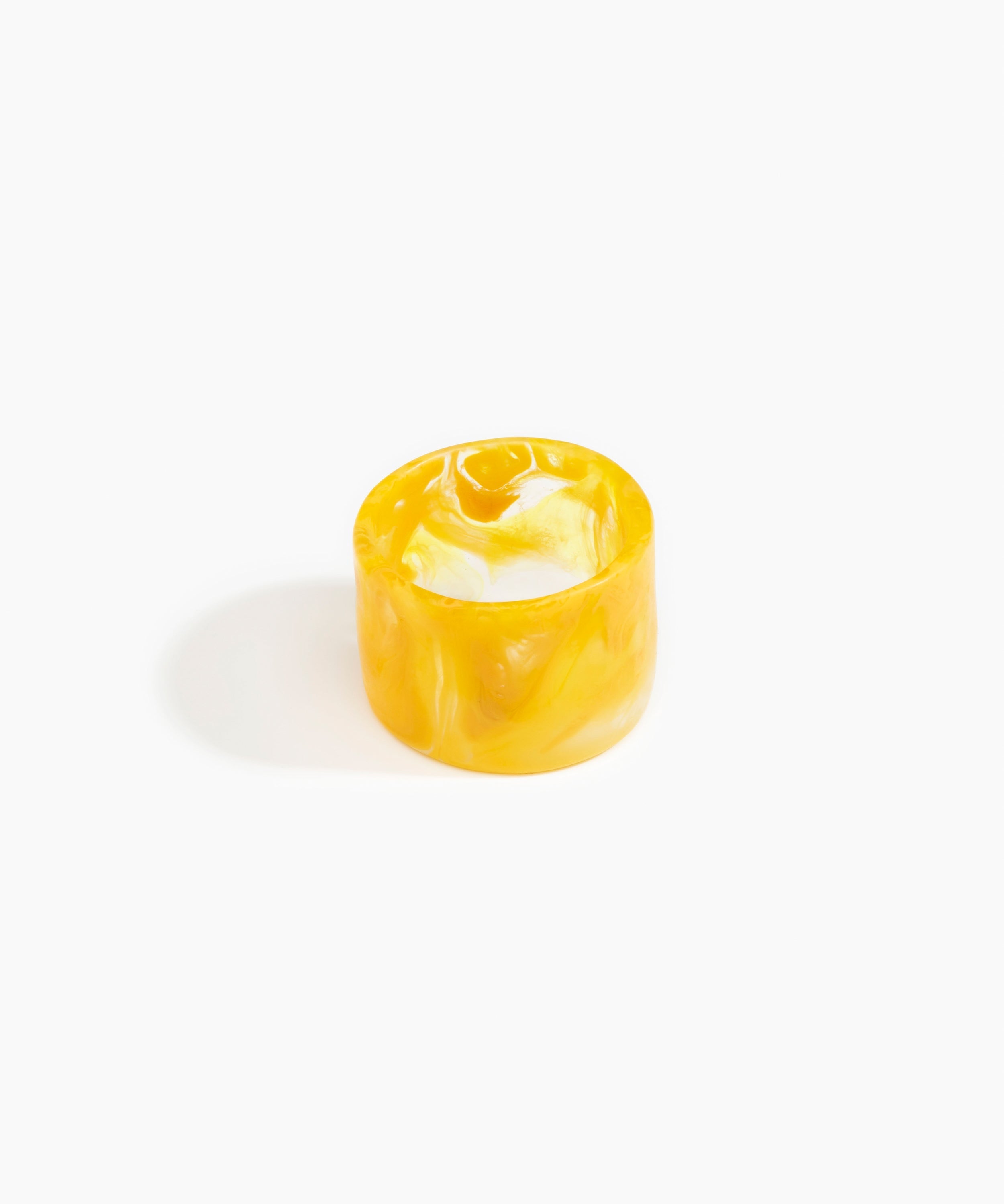Dinosaur Designs Long Band Bangle in Honeycomb Colour resin with Regular Fit