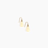 Dinosaur Designs Small Dew Drop Earrings in Lemon Colour resin