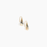 Dinosaur Designs Small Dew Drop Earrings in Sandy Pearl Colour resin