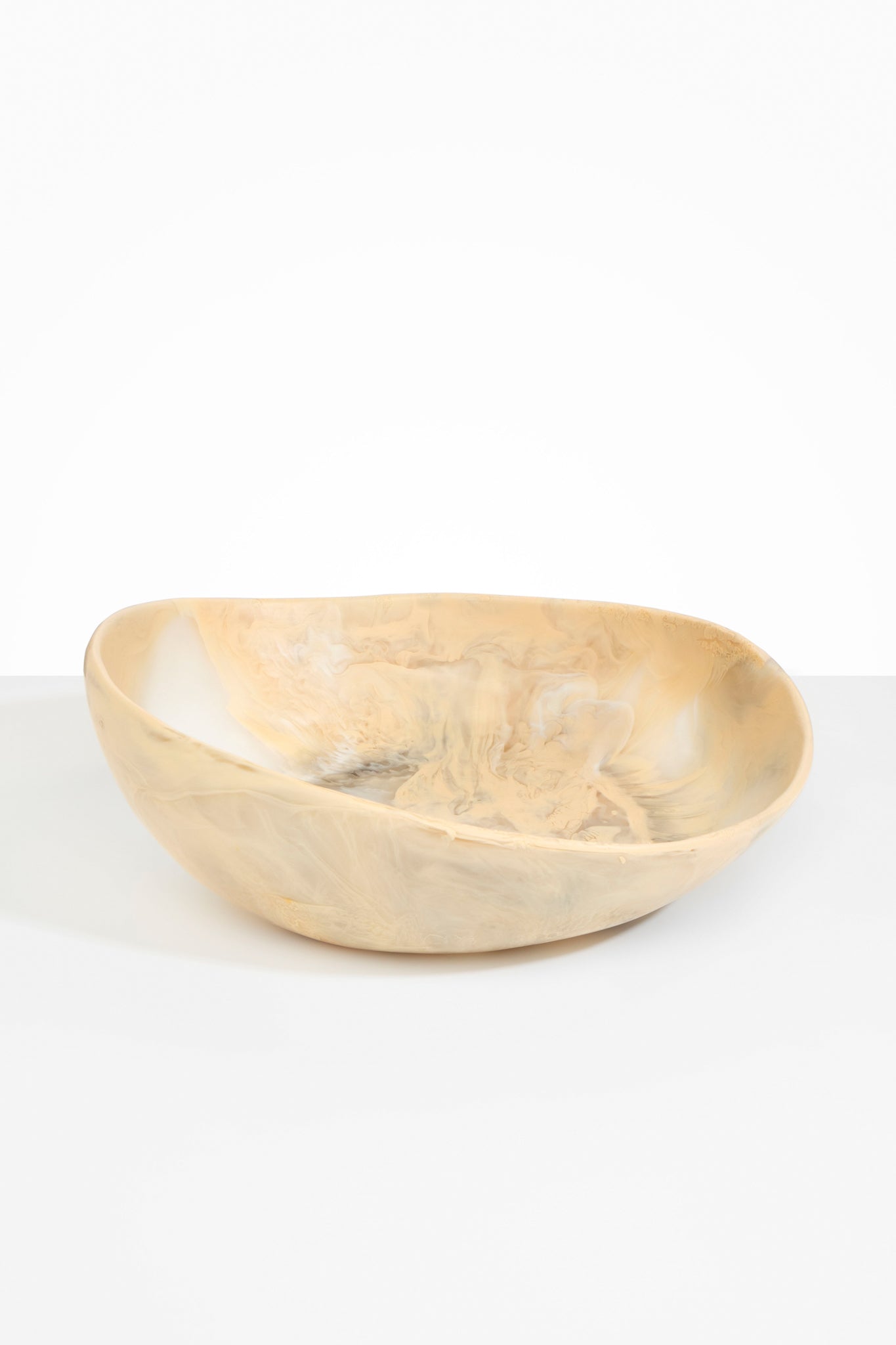 Dinosaur Designs Large Flow Bowl in Sandy Pearl Colour resin