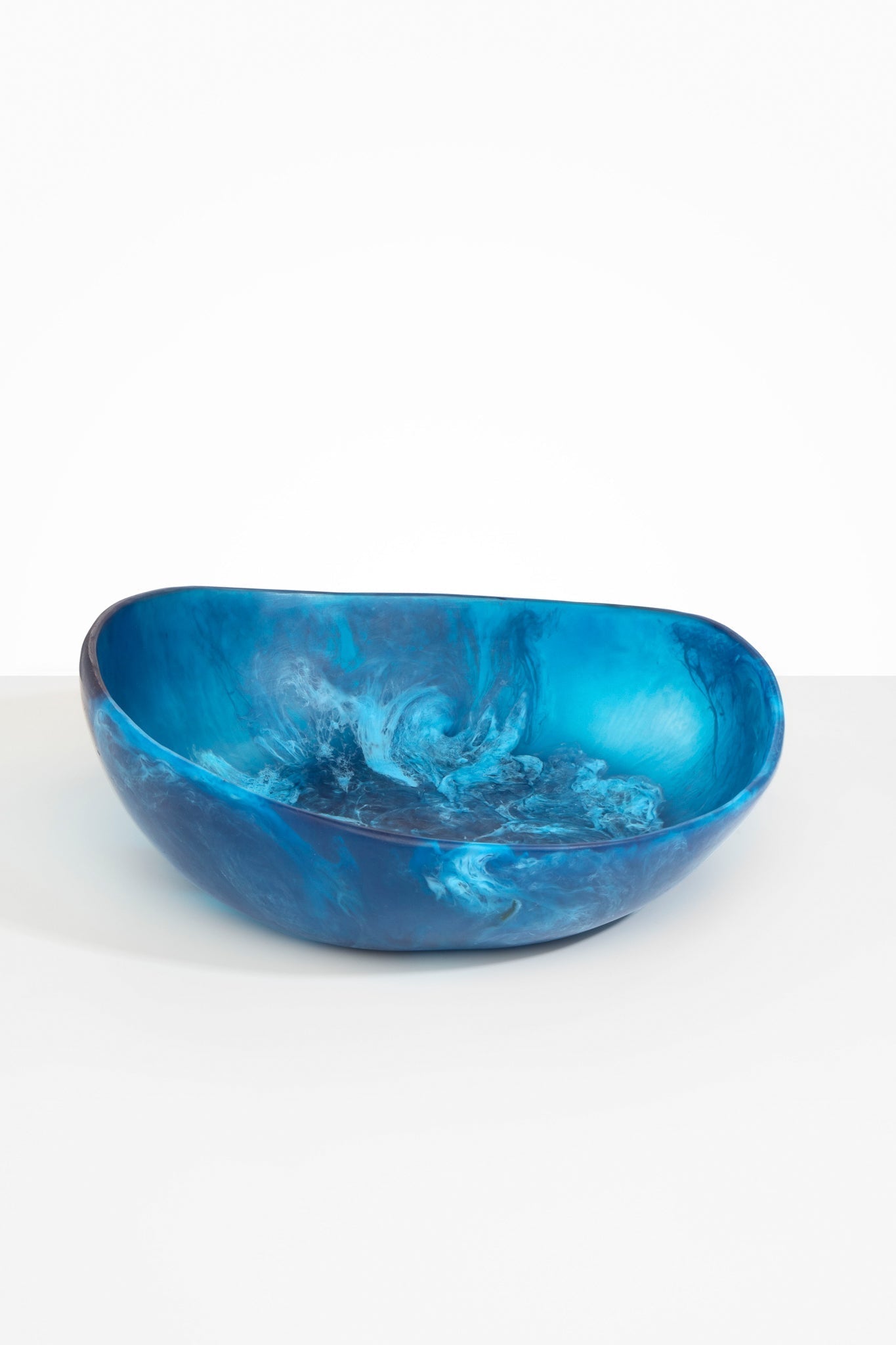 Dinosaur Designs Large Flow Bowl in Sky Colour resin