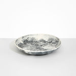 Dinosaur Designs Atelier Salad Bowl in White Marble Colour resin