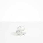 Dinosaur Designs Medium Pebble Jar in White Marble Colour resin
