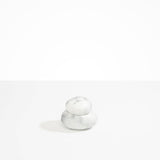 Dinosaur Designs Medium Pebble Jar in White Marble Colour resin