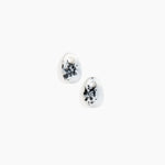 Dinosaur Designs Small Rock Beads in White Marble Colour resin