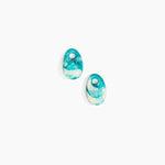 Dinosaur Designs Small Rock Beads in Lagoon Colour resin