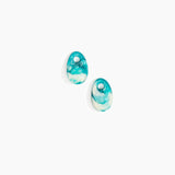 Dinosaur Designs Small Rock Beads in Lagoon Colour resin