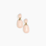 Dinosaur Designs Large River Rock Earrings in Rose Swirl Colour resin with Studs Backing