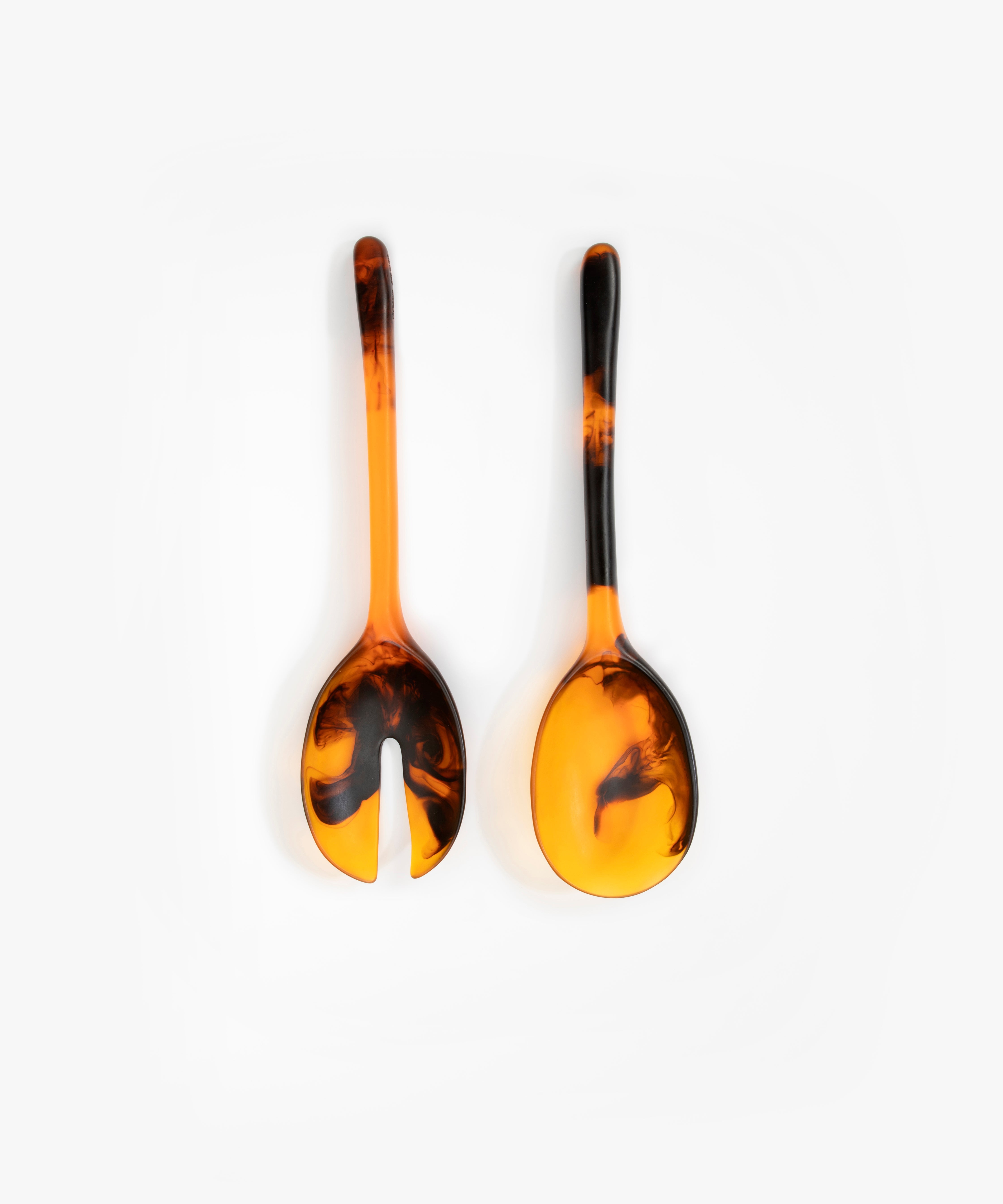 Dinosaur Designs Long Stone Servers in Tortoise Colour resin