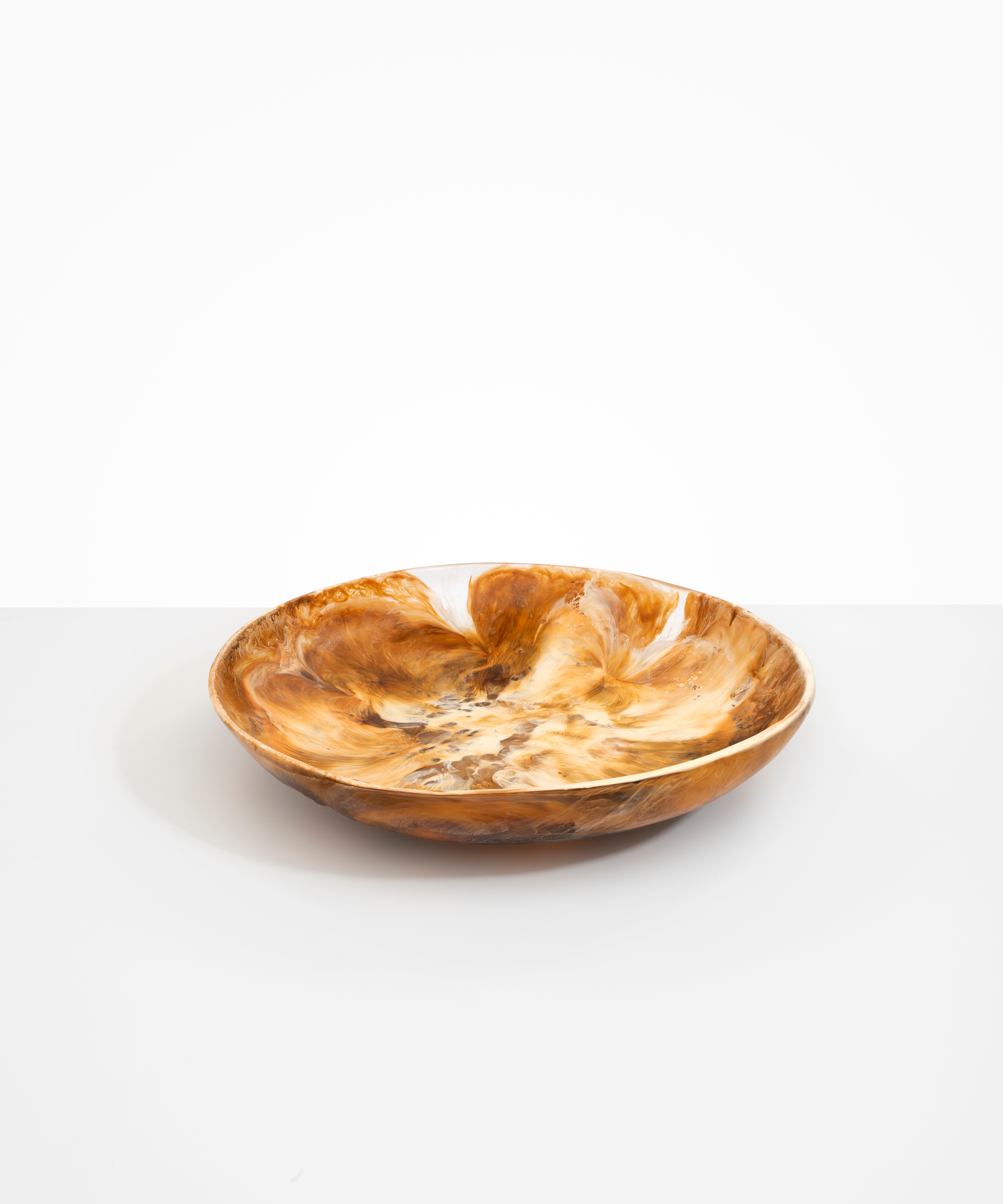 Dinosaur Designs Atelier Salad Bowl in Light Horn Colour resin