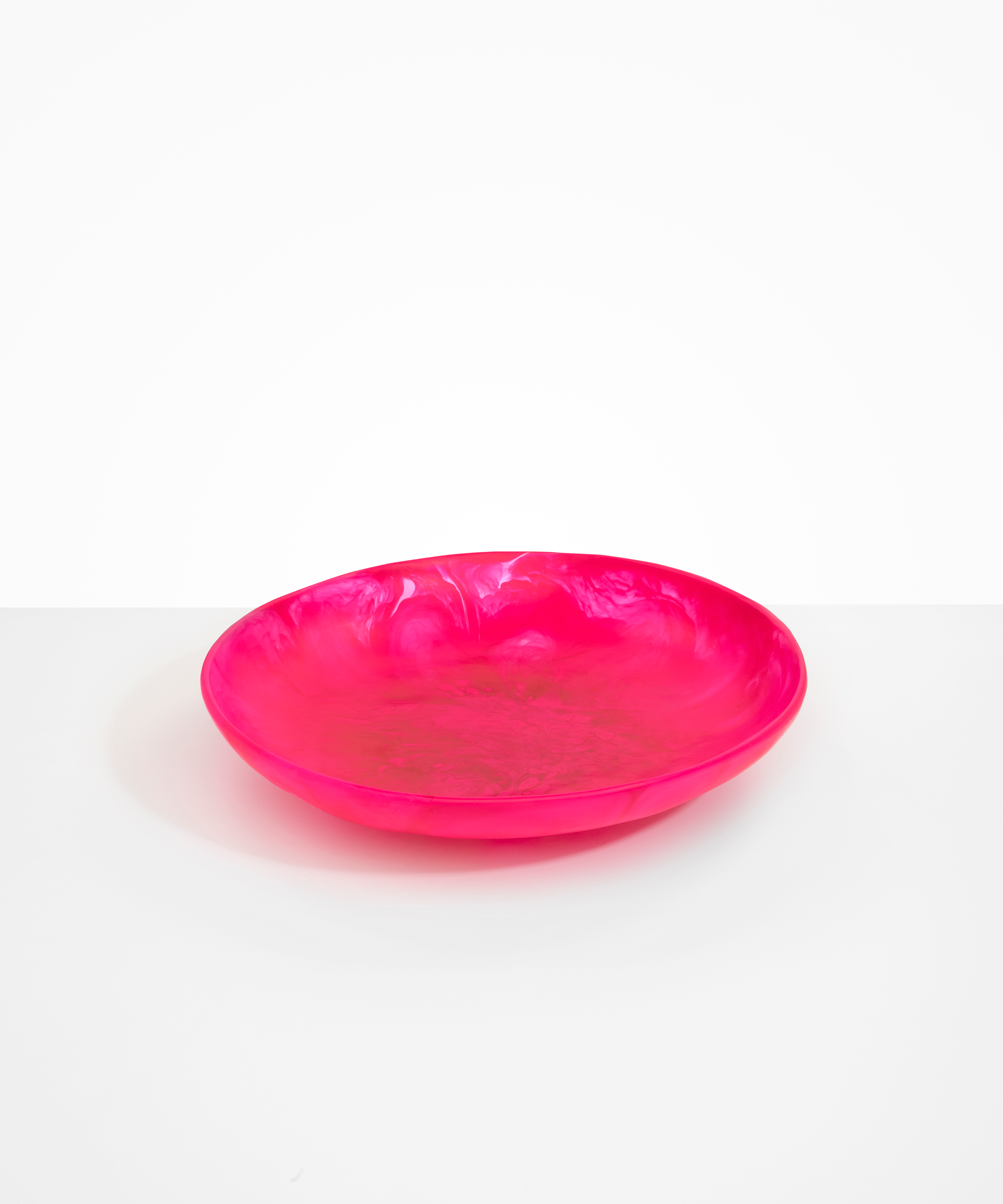 Dinosaur Designs Atelier Salad Bowl in Flamingo Colour resin