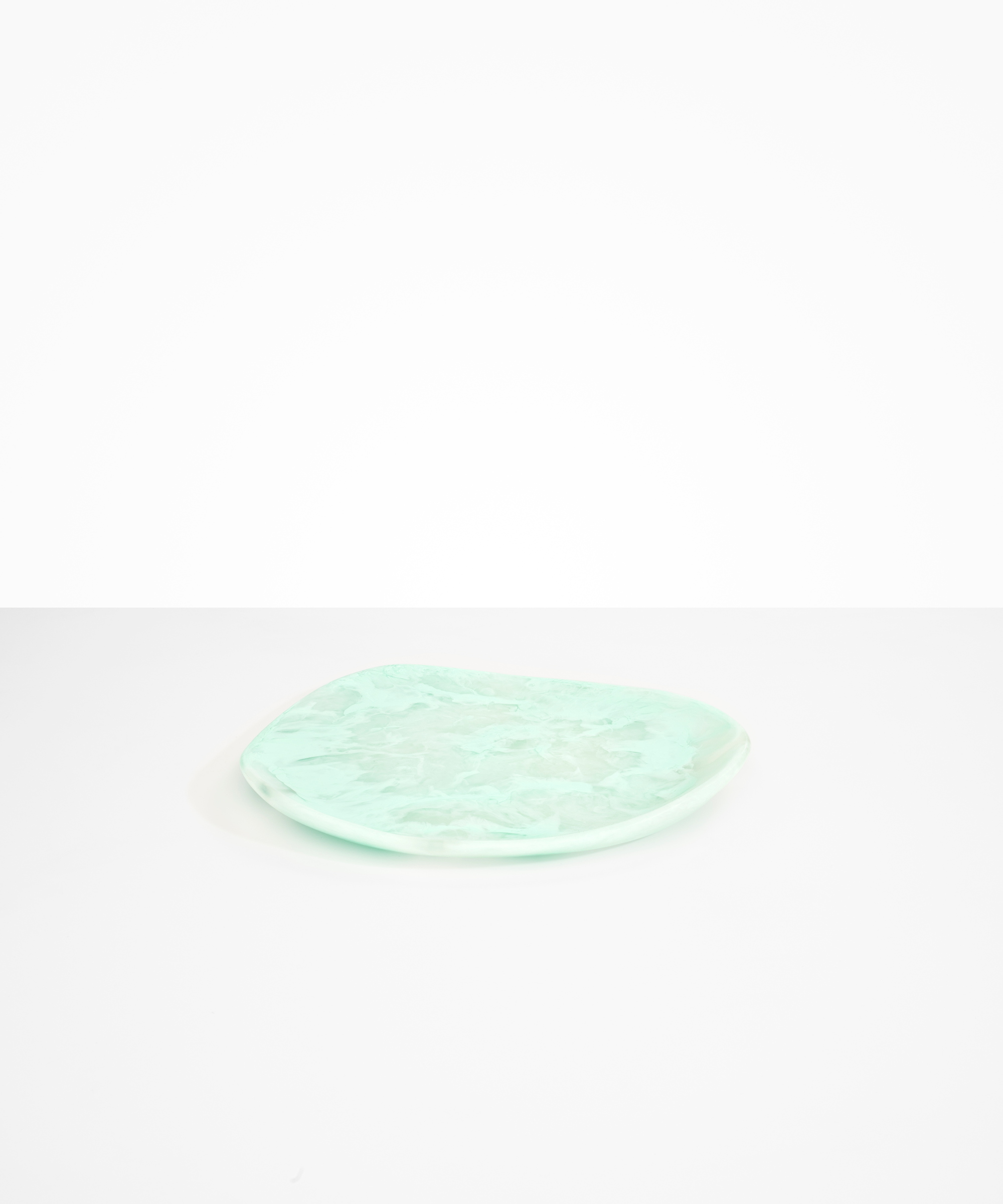 Dinosaur Designs Pebble Plate in Mint Colour resin