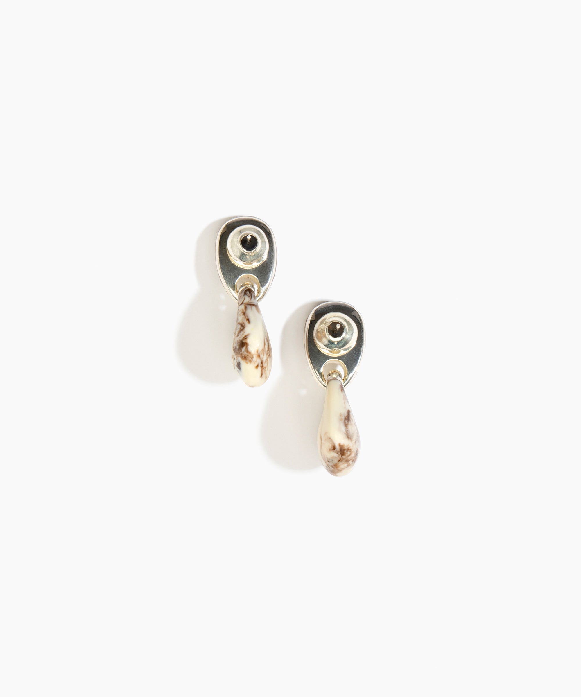 Dinosaur Designs ERRCKDUOS Small Rock Duo Earrings CAPPUCCINO