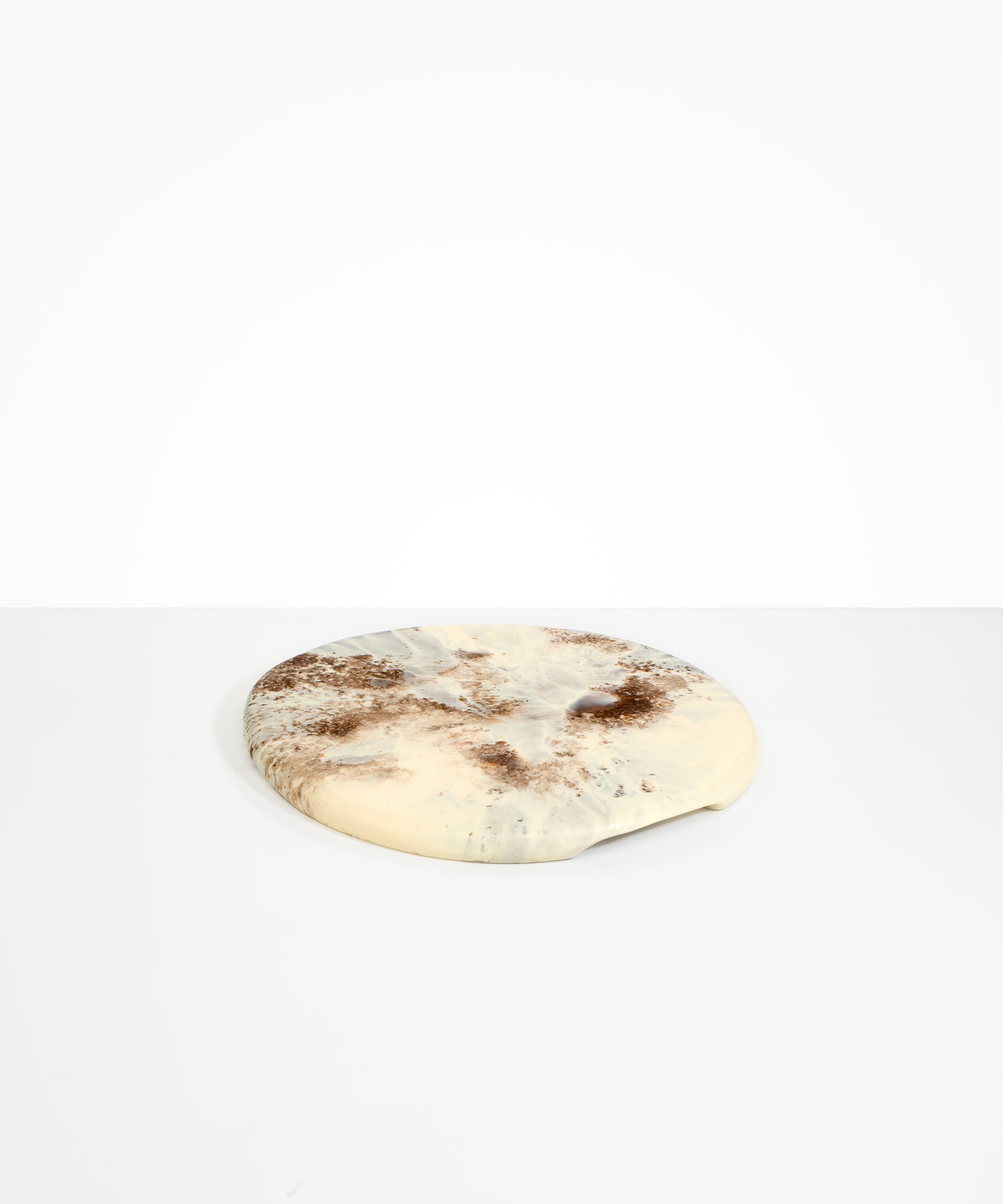 Dinosaur Designs Temple Cheese Platter in Cappuccino Colour resin