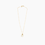 Dinosaur Designs Small River Rock Pendant in Chalk Swirl Colour resin with Gold-Filled Material