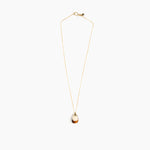 Dinosaur Designs Small River Rock Pendant in Light Horn Colour resin with Gold-Filled Material