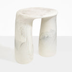 Dinosaur Designs TABRCKTOW Rock Tower Table CHALK SWIRL