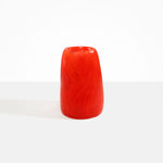 Dinosaur Designs Large Pebble Vase in Poppy Colour resin