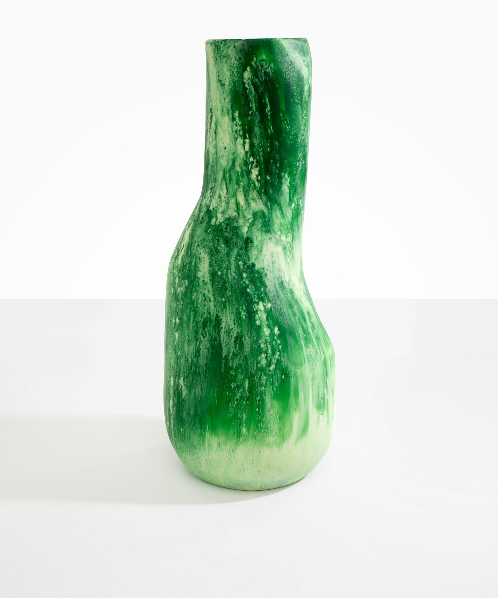 Dinosaur Designs Tall Studio Vase in Grass Colour resin