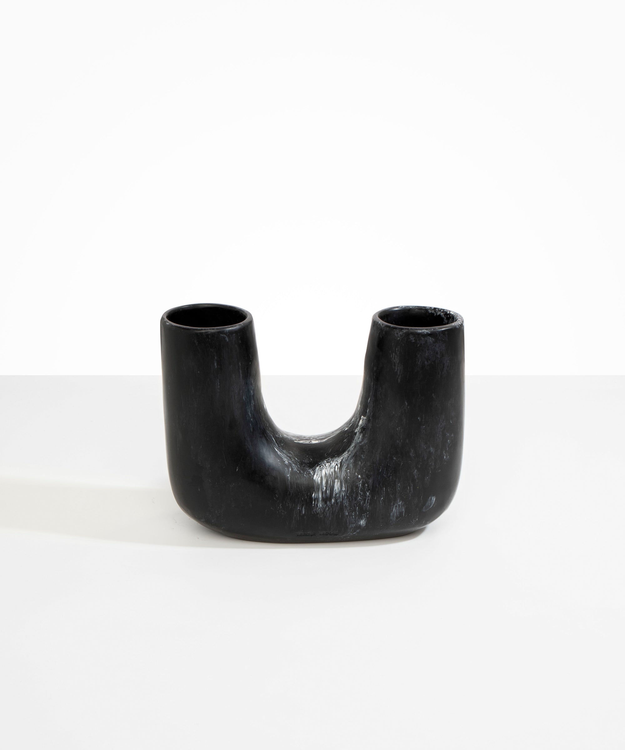 Dinosaur Designs Medium Branch Vase in Black Marble Colour resin