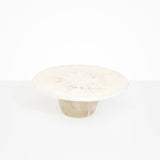 Dinosaur Designs Temple Cake Stand in Chalk Swirl Colour resin