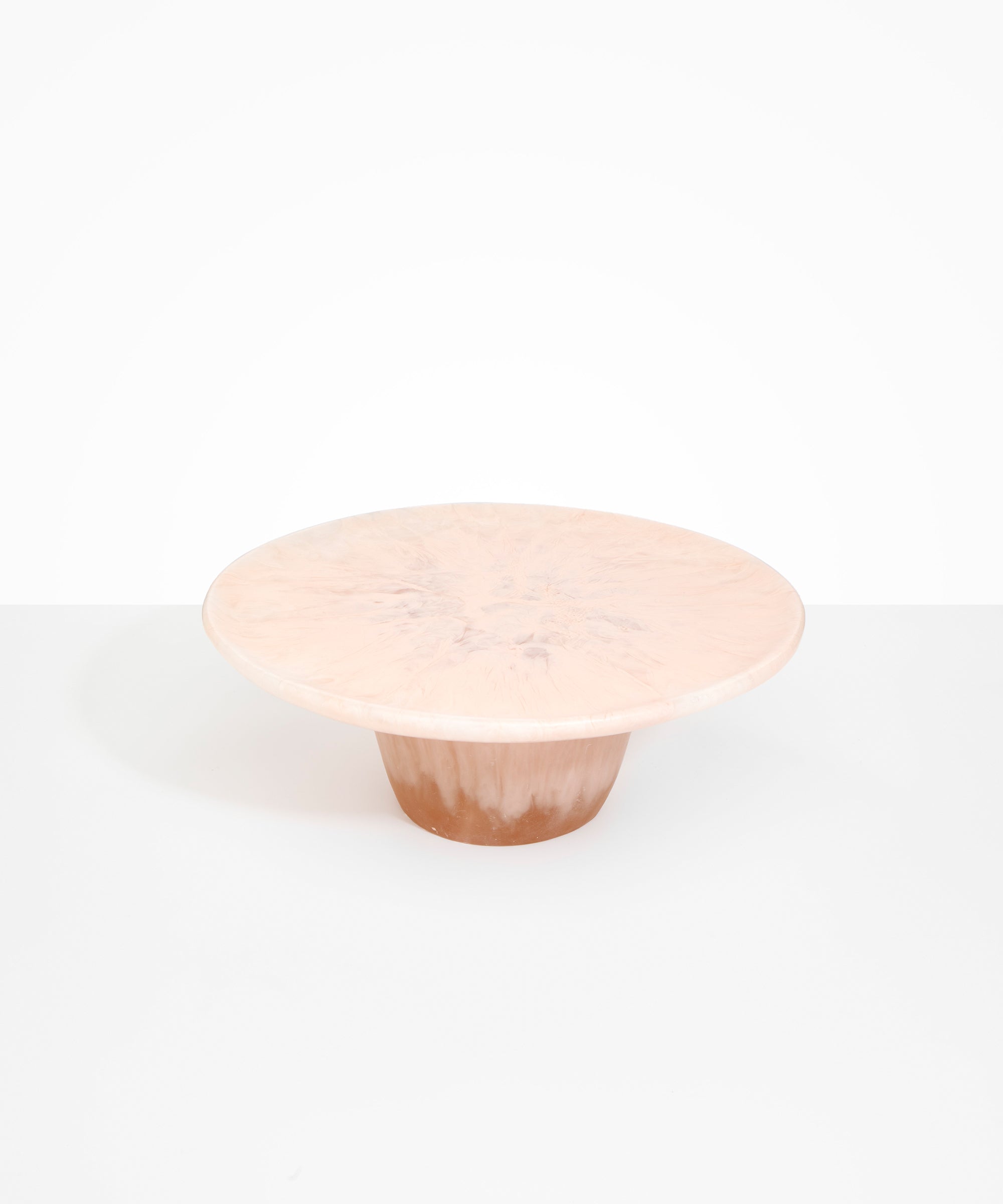Dinosaur Designs Temple Cake Stand in Rose Swirl Colour resin
