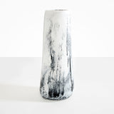 Dinosaur Designs Tall Pebble Vase in White Marble Colour resin