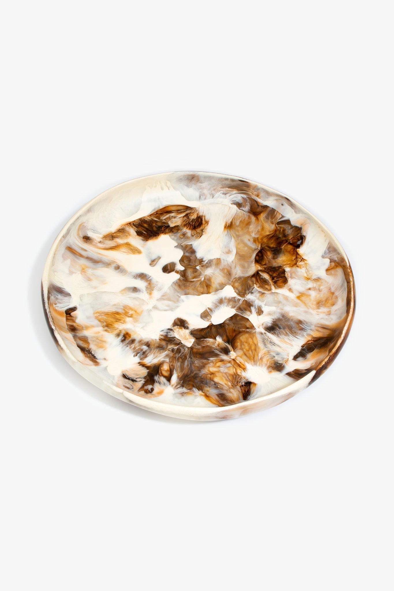 Dinosaur Designs BWLERTXLG Extra Large Earth Bowl in Light Horn brown colour resin