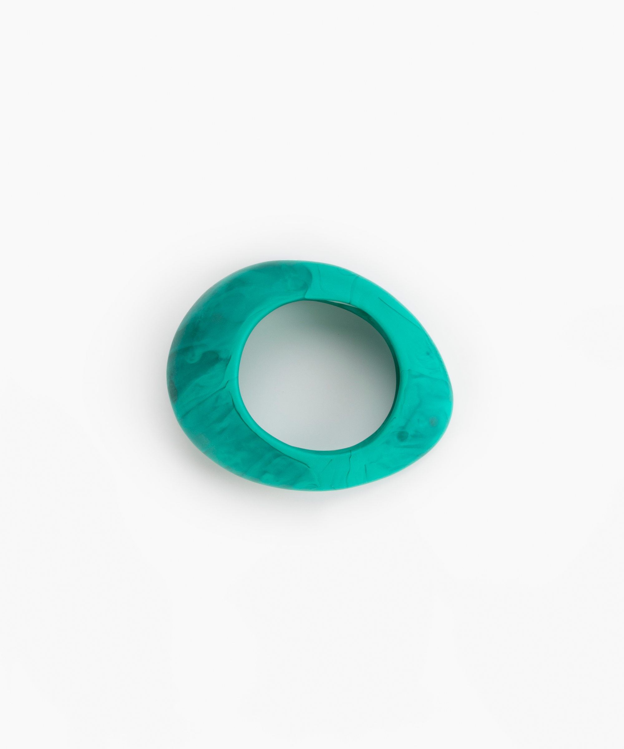 Dinosaur Designs Large Rock Bangle in Mineral Swirl Colour resin with Wide Fit
