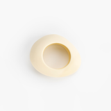 Dinosaur Designs Large Rock Bangle in Cream Colour resin with Wide Fit