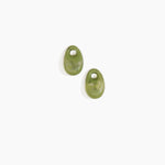 Dinosaur Designs Small Rock Beads in Olive Colour resin
