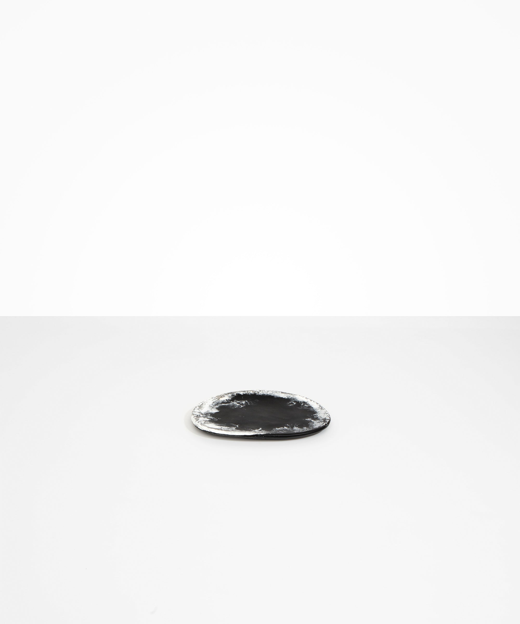 Dinosaur Designs Temple Side Plate in Black Marble Colour resin