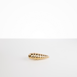 LO Collections Metal Cone Shell Jar in Brass Material