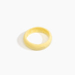 Dinosaur Designs Medium Organic Oval Bangle in Lemon Colour resin with Wide Fit