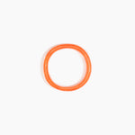 Dinosaur Designs Polished Classic Wishbone Bangle in Lychee Colour resin with Regular Fit