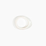 Dinosaur Designs Small Rock Bangle in Chalk Swirl Colour resin with Wide Fit