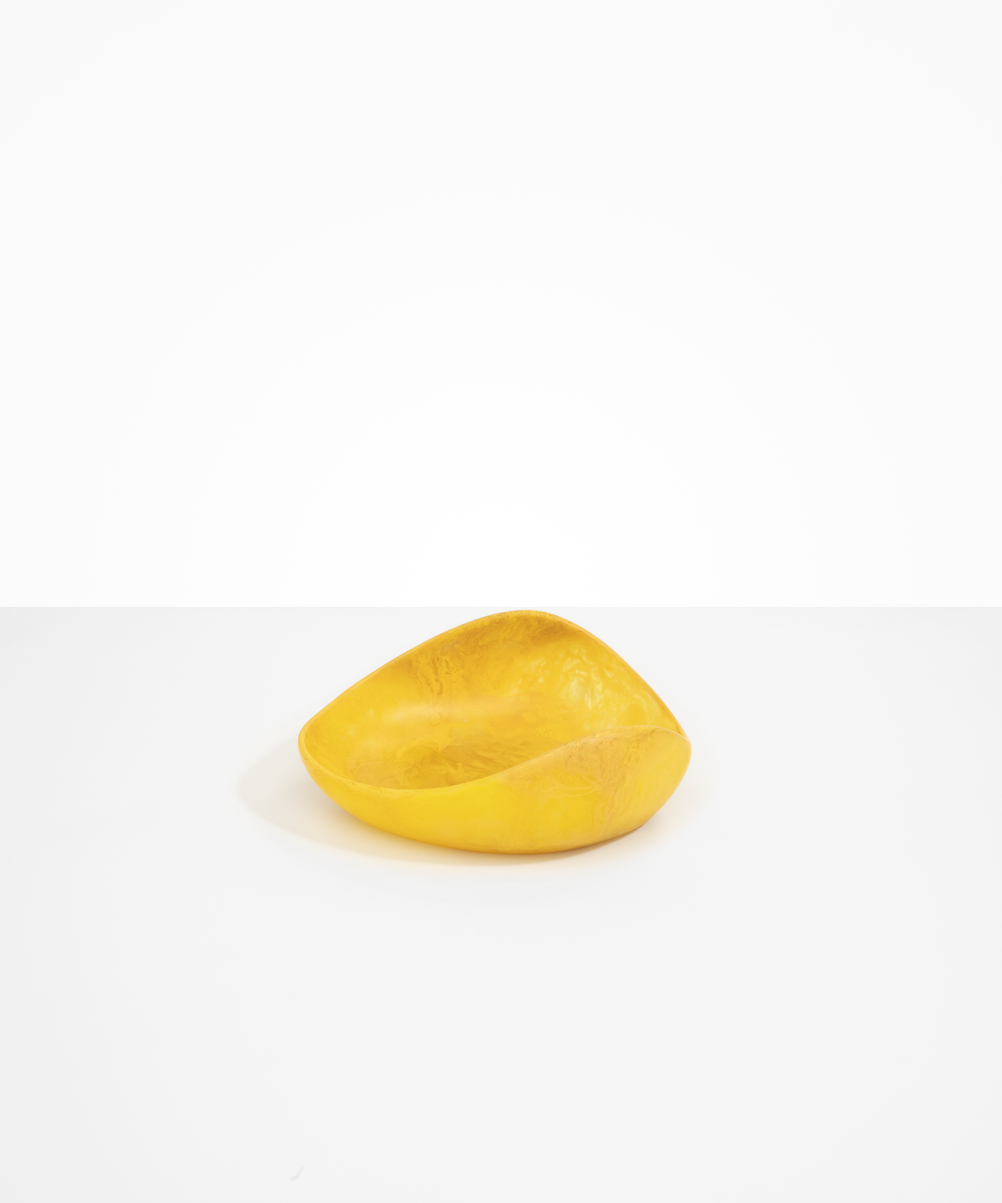 Dinosaur Designs Small Leaf Bowl in Honeycomb Colour resin