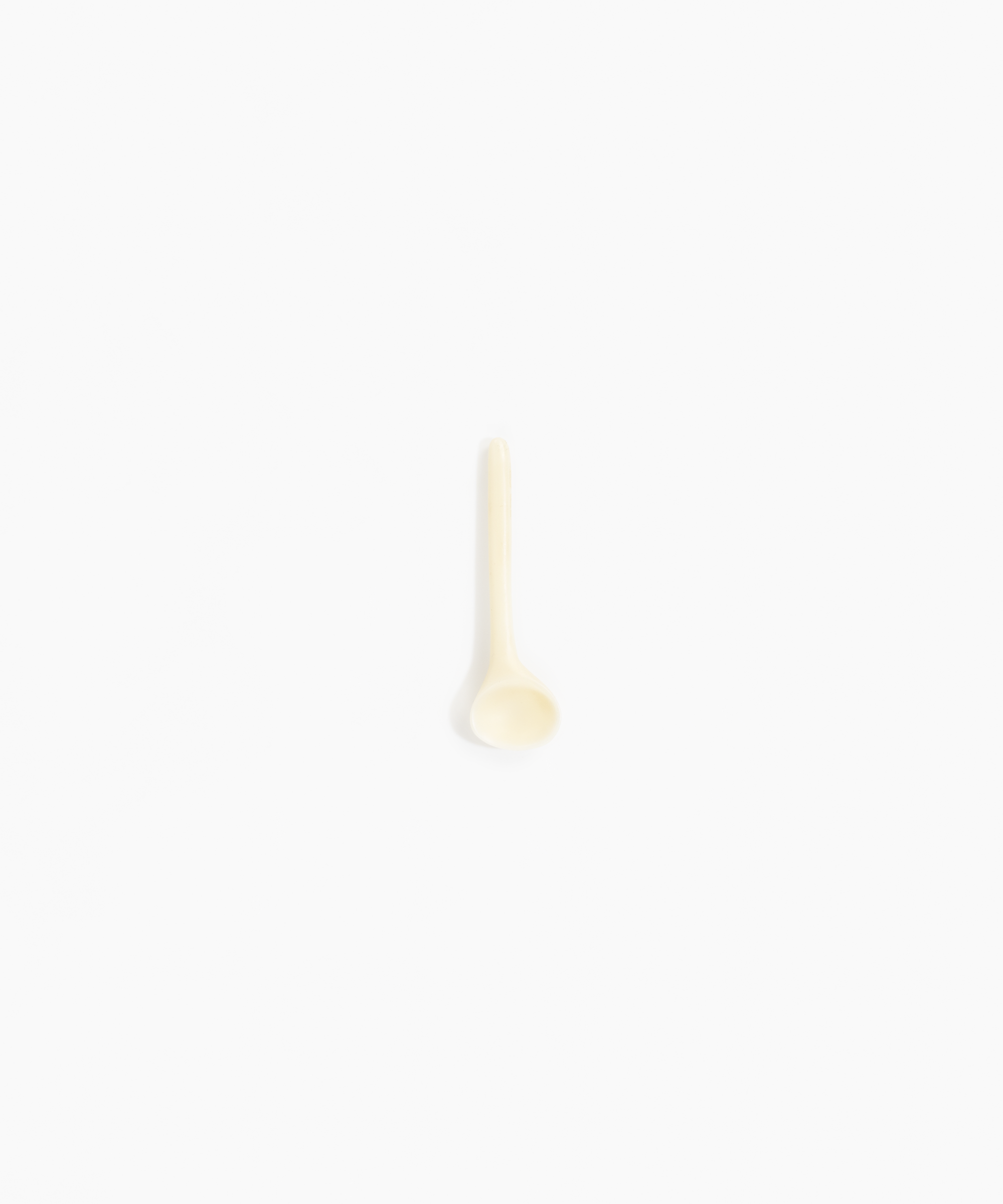 Dinosaur Designs Temple Spoon in Cream Colour resin
