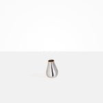 Dinosaur Designs Small Metal Liquid Vase in Silver-Plated Brass Material