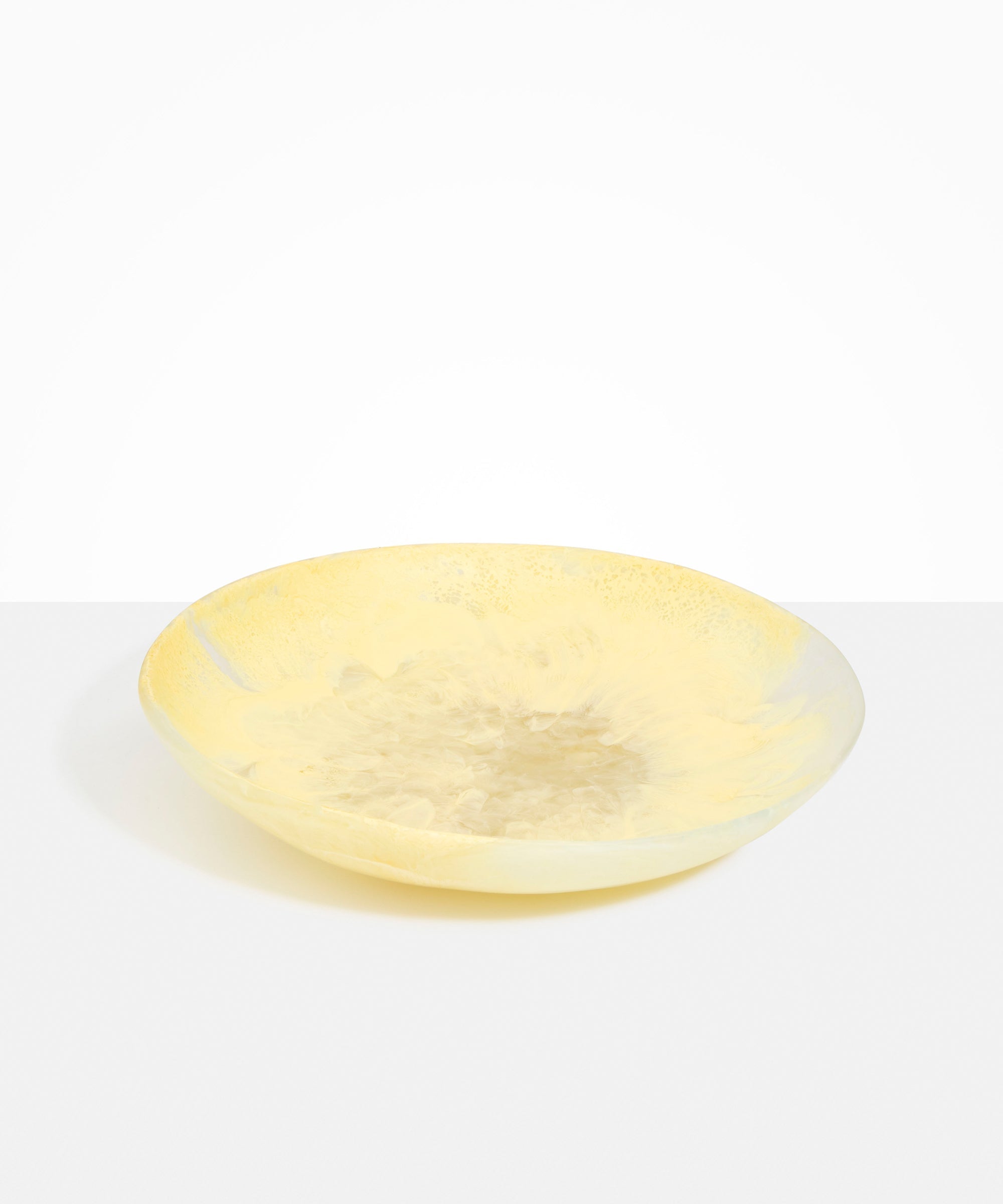Dinosaur Designs Atelier Salad Bowl in Lemon Colour resin
