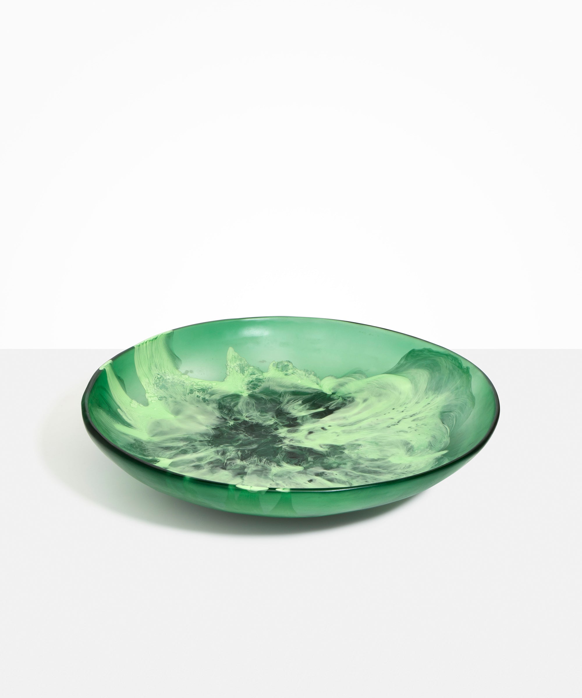 Dinosaur Designs Atelier Salad Bowl in Moss Colour resin