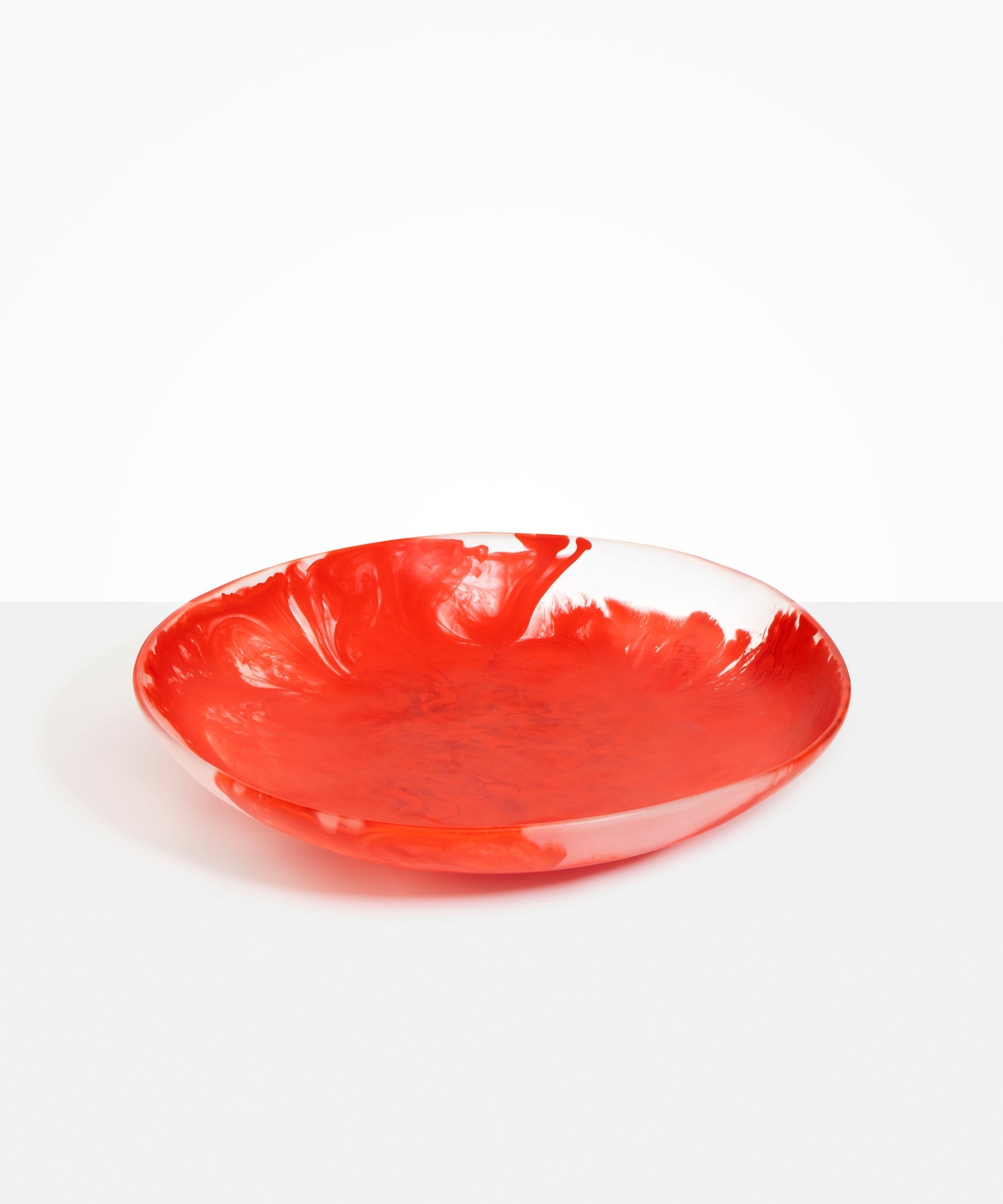 Dinosaur Designs Atelier Salad Bowl in Poppy Colour resin