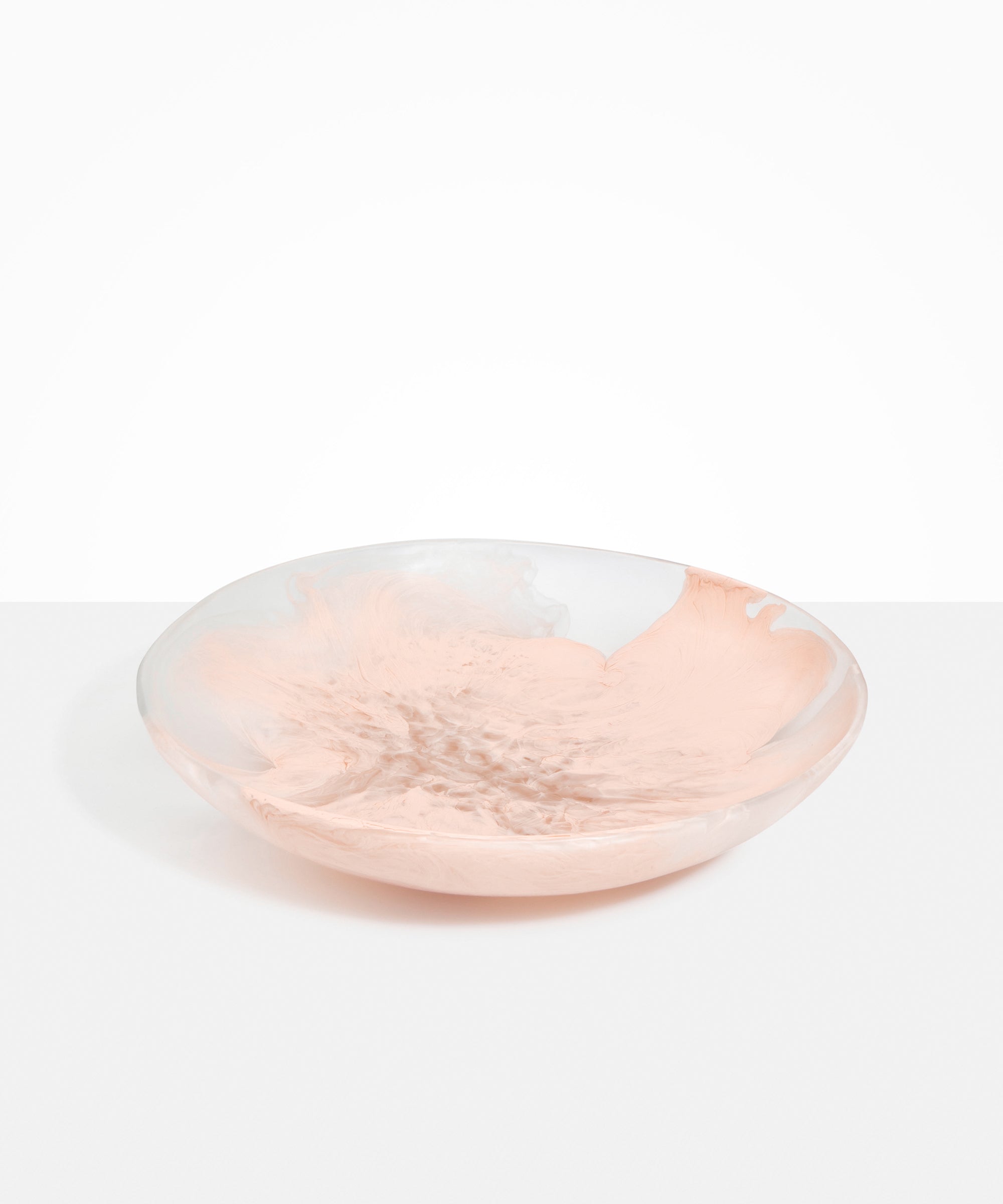 Dinosaur Designs Atelier Salad Bowl in Rose Swirl Colour resin