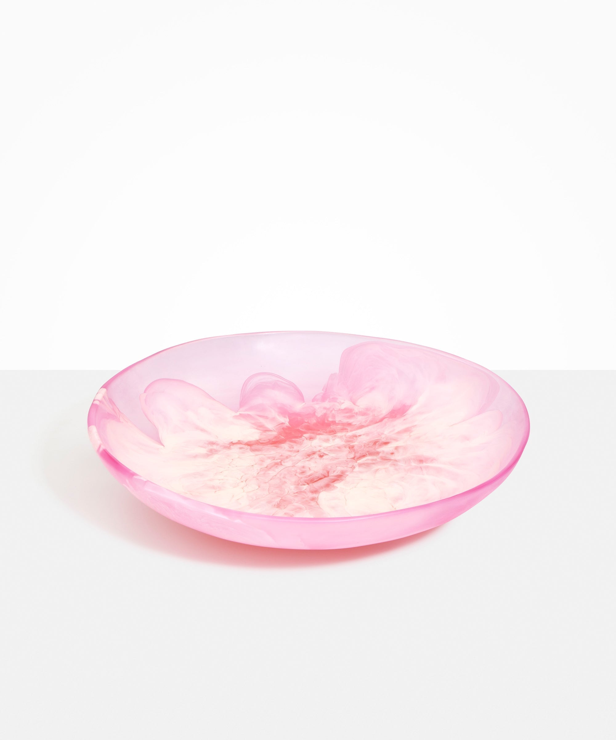 Dinosaur Designs Atelier Salad Bowl in Shell Pink Colour resin